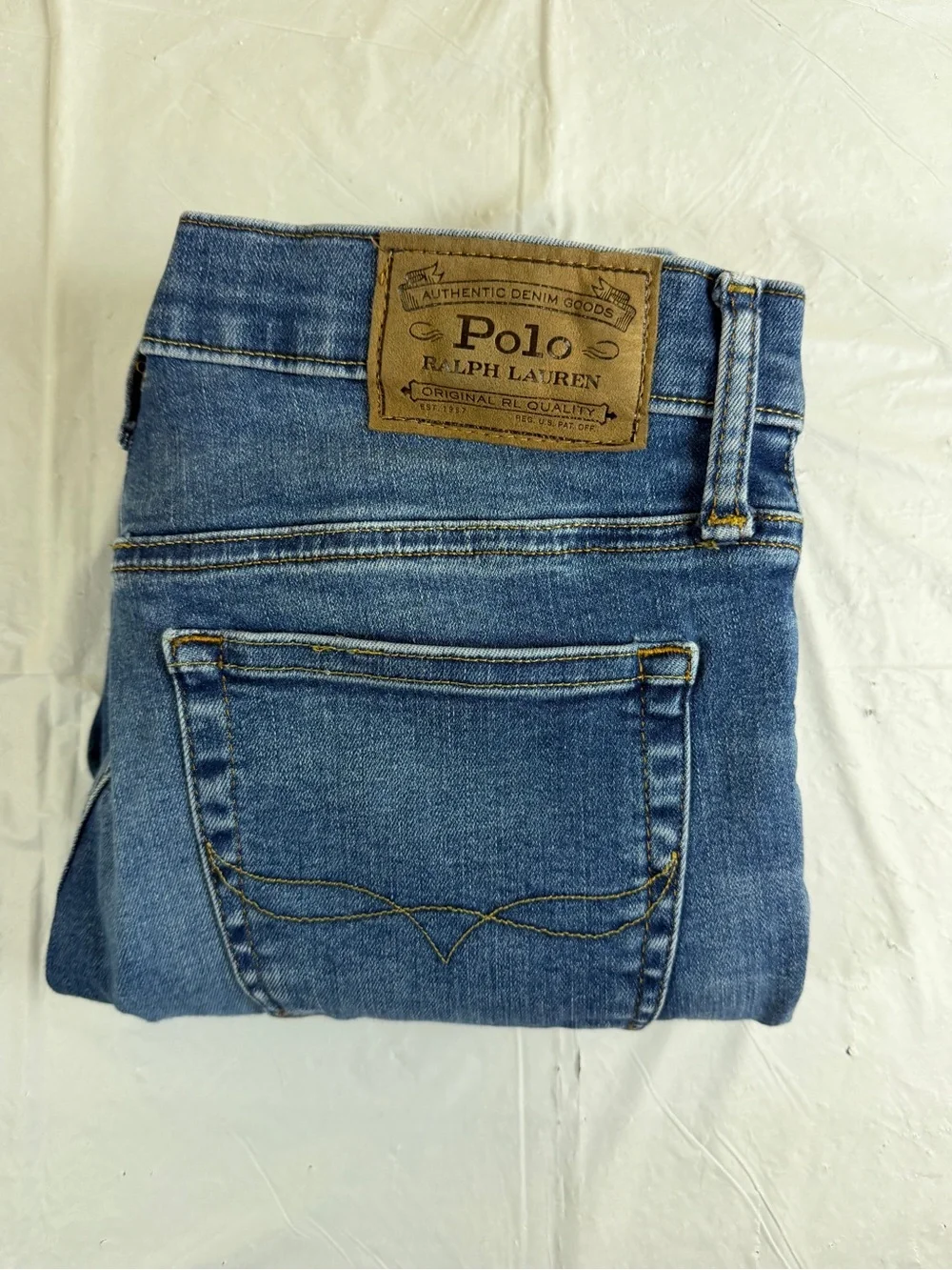 Ralph Lauren Kids Slim Straight Blue Jeans‎
